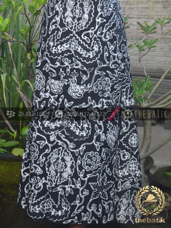 Kain Batik Tulis Motif Wahyu Tumurun Hitam