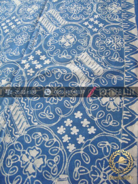 Batik Tulis Warna Alam Motif Ceplok Biru Indigo