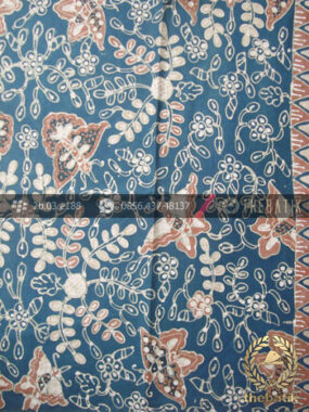 Batik Tulis Warna Alam Motif Floral Kupu-Kupu