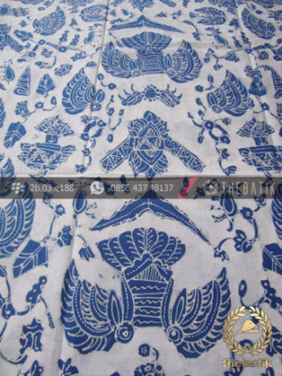 Batik Tulis Warna Alam Motif Semen Putih Indigo
