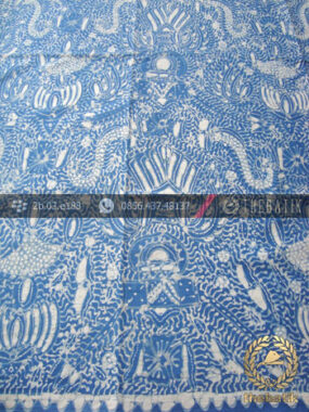 Batik Tulis Warna Alam Motif Semen Naga Indigo