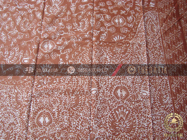 Batik Tulis Warna Alam Motif Semen Coklat Tumpal