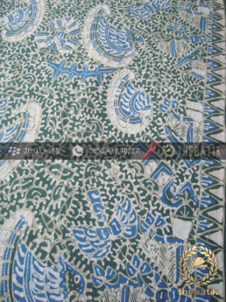 Batik Tulis Warna Alam Motif Semen Romo Hijau Biru