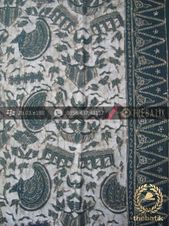 Batik Tulis Warna Alam Motif Semen Romo Tumpal Hijau