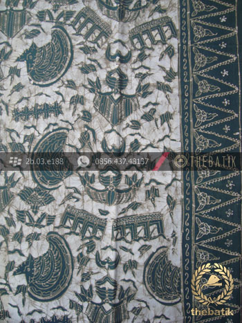 Batik Tulis Warna Alam Motif Semen Romo Tumpal Hijau