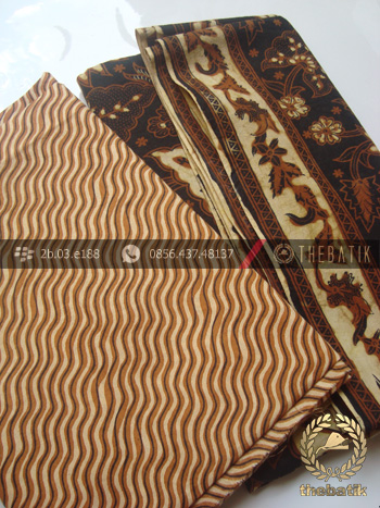 Kain Batik Solo Bahan Kombinasi Motif Galaran