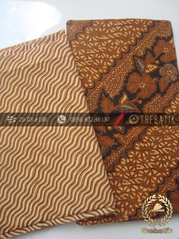 Kain Batik Solo Bahan Kombinasi Motif Galaran