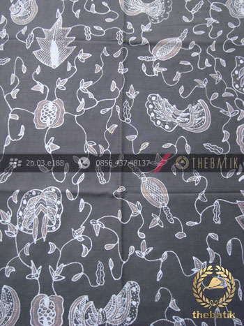 Batik Tulis Warna Alam Motif Kontemporer Coklat