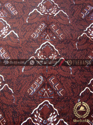 Kain Batik Cap Tulis Motif Cuwiri Coklat