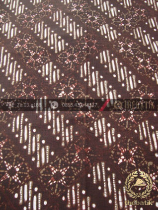 Kain Batik Cap Tulis Motif Nithik Hijau Lumut