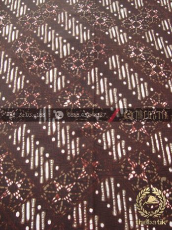 Kain Batik Cap Tulis Motif Nithik Hijau Lumut