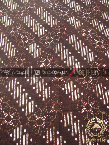 Kain Batik Cap Tulis Motif Nithik Hijau Lumut