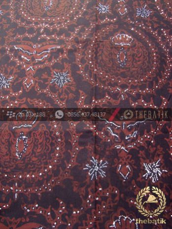 Kain Batik Tulis Motif Semen Kalung Coklat