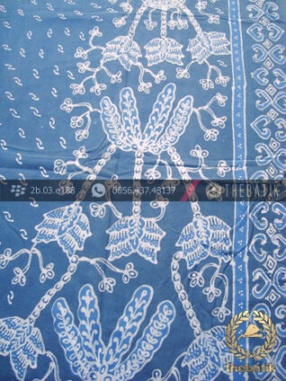 Batik Tulis Warna Alam Motif Buketan Indigo