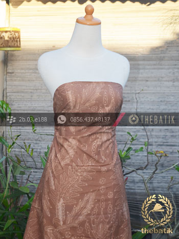 Kain Batik Tulis Warna Alam Motif Pakis Taji
