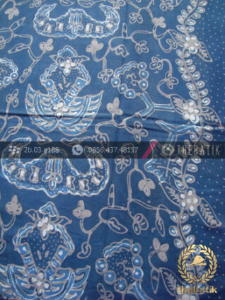 Kain Batik Tulis Warna Alam Wahyu Tumurun Biru
