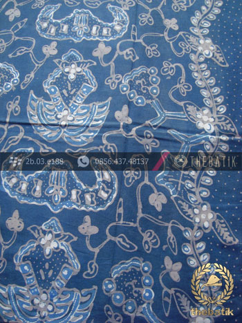 Kain Batik Tulis Warna Alam Wahyu Tumurun Biru
