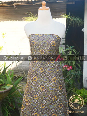 Bahan Batik Seragam Pekalongan Motif Paisley Hijau