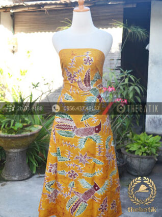 Kain Batik Tulis Coletan Burung Kuning