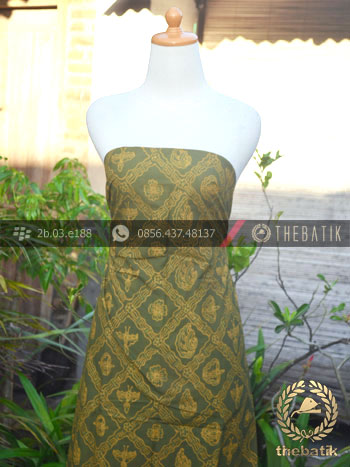 Kain Batik Tulis Warna Alam Sido Luhur Hijau
