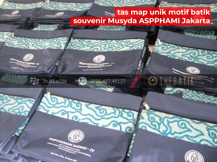 Tas Map Batik Souvenir Event ASPPHAMI di Jakarta