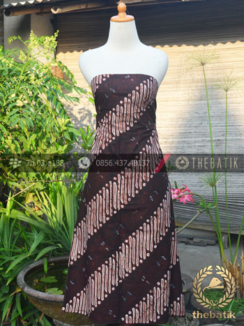 Bahan Batik Cap Tulis Jogja Motif Parang Srimpi Coklat