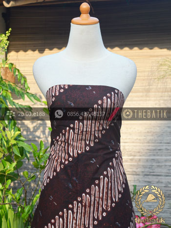 Bahan Batik Cap Tulis Jogja Motif Parang Srimpi Coklat