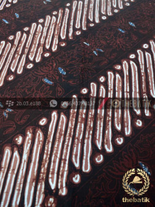 Bahan Batik Cap Tulis Jogja Motif Parang Srimpi Coklat