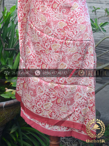 Kain Bahan Batik Sutera Floral Jambon