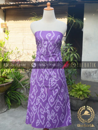 Batik Tulis Megamendung Cirebon Warna Ungu