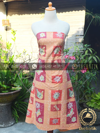 Bahan Baju Batik Emboss Motif Quilt Kontemporer