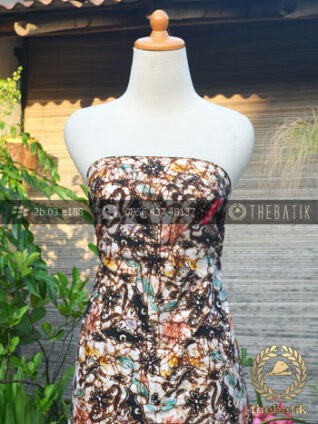 Bahan Batik Remukan Coletan Motif Kupu-Kupu