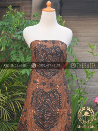 Kain Batik Solo Klasik Ceplok Padi Pari Soga Genes