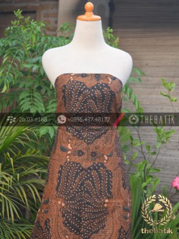 Kain Batik Solo Klasik Ceplok Padi Pari Soga Genes