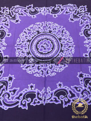 Indonesia Batik Wall Hanging Megamendung Ungu