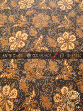 Bahan Batik Solo Klasik Motif Ceplokan Kembang Soga Genes