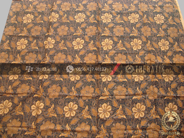 Jual Bahan Batik Solo Klasik  Motif Ceplokan Kembang Soga 