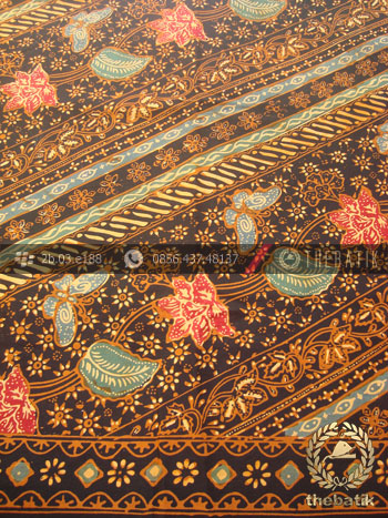 Bahan Baju Batik Kombinasi Tulis Lereng Klasik Coletan