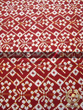 Kain Batik Modern Etnik Jogja Motif Cinde Klasik Merah