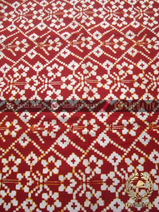 Kain Batik Modern Etnik Jogja Motif Cinde Klasik Merah