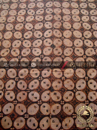 Kain Batik Lawasan Klasik Motif Kawung Bundar
