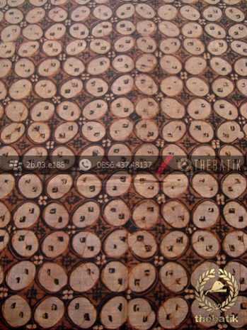 Kain Batik Lawasan Klasik Motif Kawung Bundar