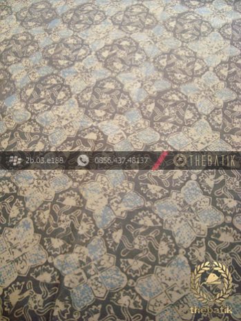 Batik Pewarna Alami Motif Ceplok Lawasan Coklat