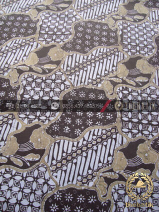 Batik Pewarna Alami Motif Sekarjagad Klasik Coklat