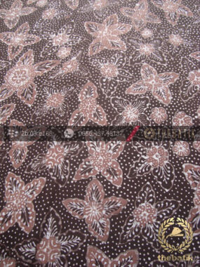 Batik Tulis Pewarna Alami Motif Bantulan Granit Coklat