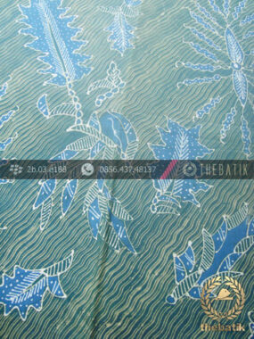 Batik Tulis Pewarna Alami Galaran Floral Hijau