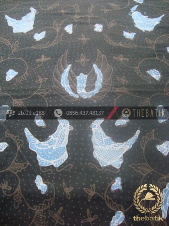 Batik Tulis Pewarna Alami Gurdo Latar Hitam