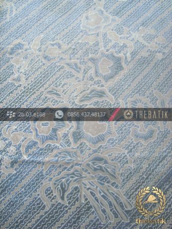 Batik Tulis Pewarna Alami Motif Lereng Buketan Indigo