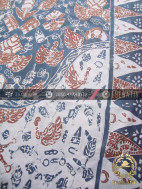 Batik Tulis Pewarna Alami Motif Semen Kombinasi Tumpal