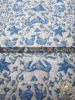 Batik Tulis Pewarna Alami Wahyu Tumurun Latar Putih